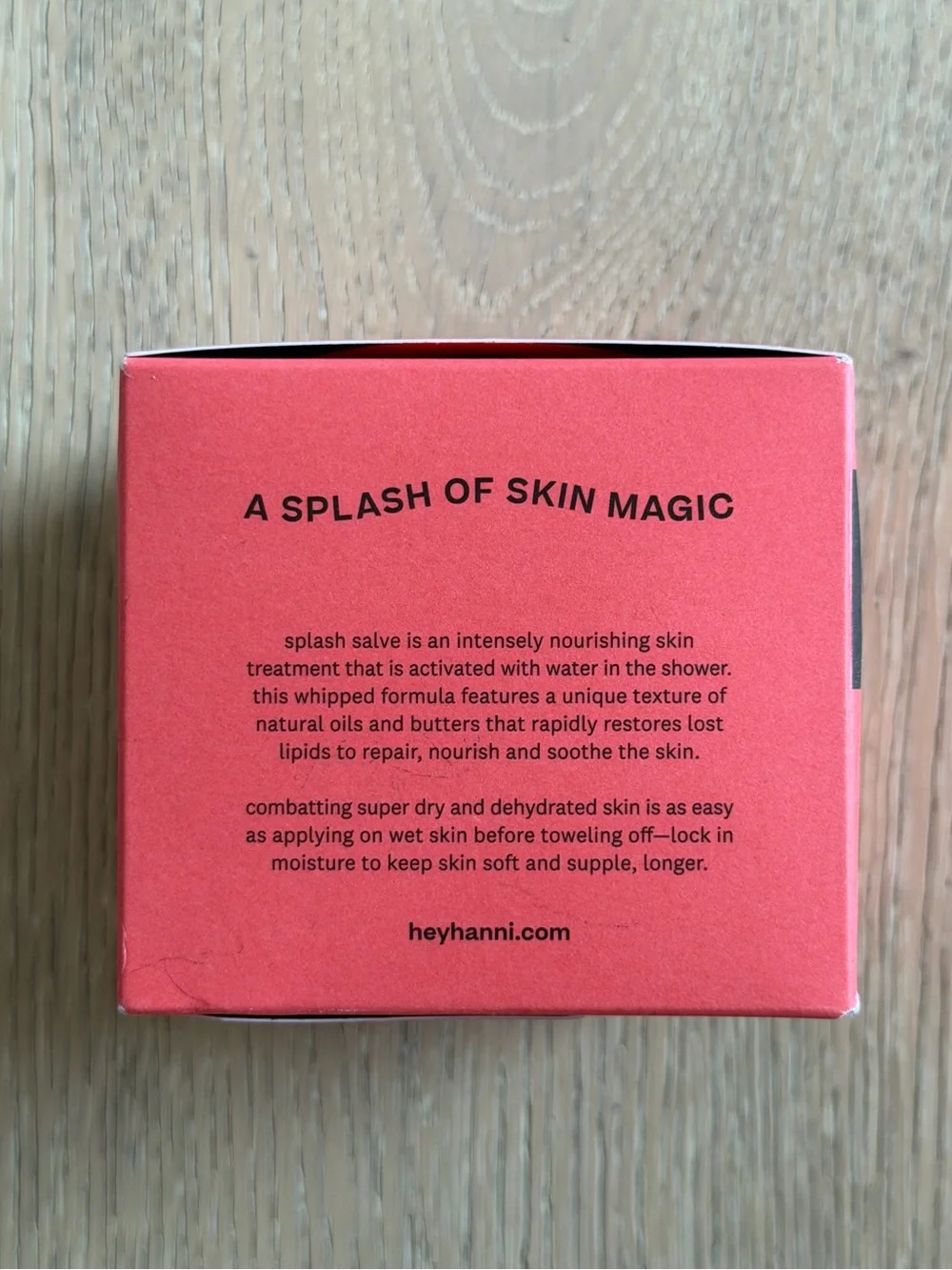 Hanni Splash Salve Fragrance-Free In-Shower Moisturizing Body Balm
